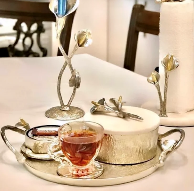 شکلاتخوری لیلیوم با درب سنگ تراش خورده
